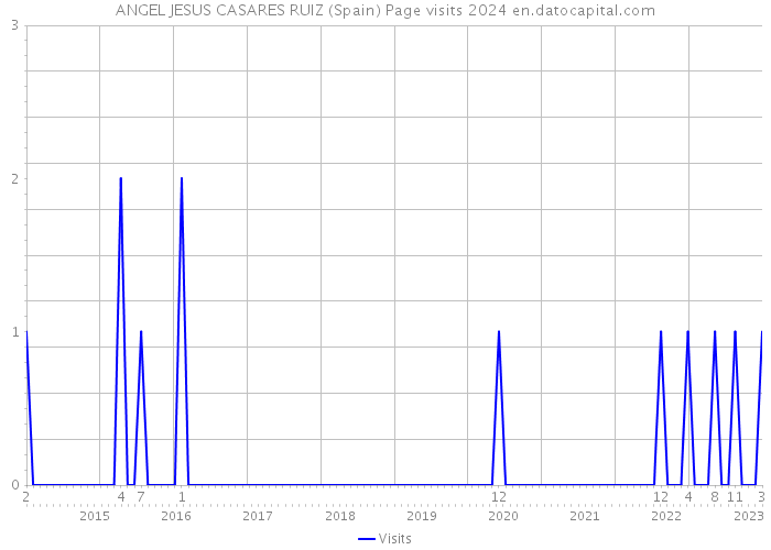 ANGEL JESUS CASARES RUIZ (Spain) Page visits 2024 