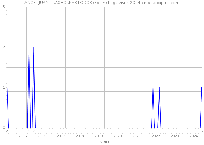 ANGEL JUAN TRASHORRAS LODOS (Spain) Page visits 2024 