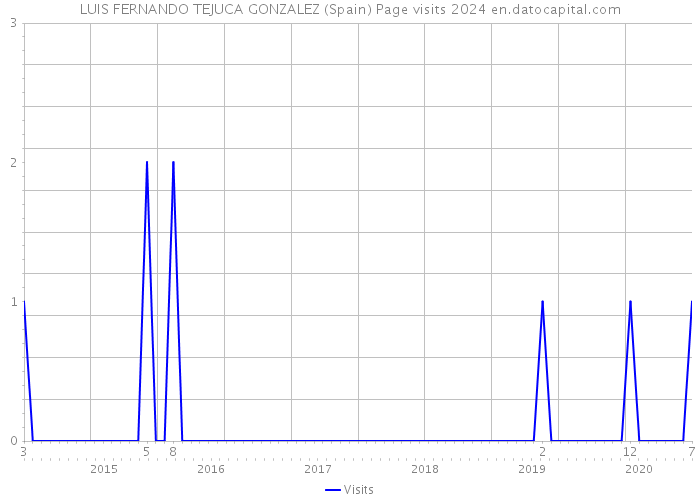LUIS FERNANDO TEJUCA GONZALEZ (Spain) Page visits 2024 