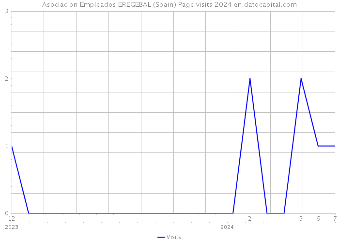 Asociacion Empleados EREGEBAL (Spain) Page visits 2024 