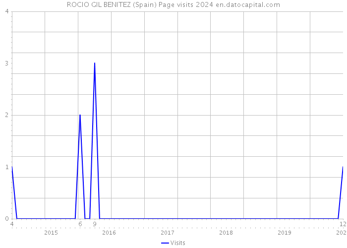 ROCIO GIL BENITEZ (Spain) Page visits 2024 