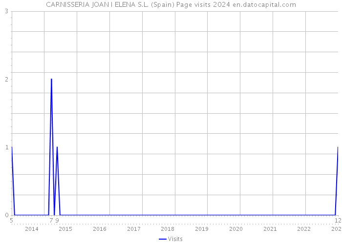 CARNISSERIA JOAN I ELENA S.L. (Spain) Page visits 2024 