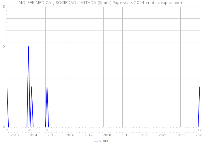 MOLFER MEDICAL, SOCIEDAD LIMITADA (Spain) Page visits 2024 