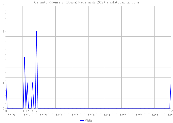 Garauto Ribeira Sl (Spain) Page visits 2024 