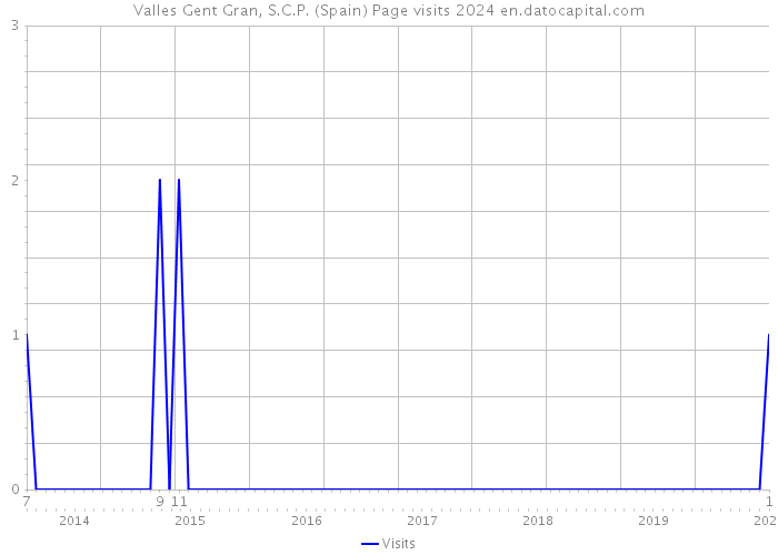 Valles Gent Gran, S.C.P. (Spain) Page visits 2024 