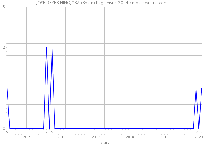 JOSE REYES HINOJOSA (Spain) Page visits 2024 