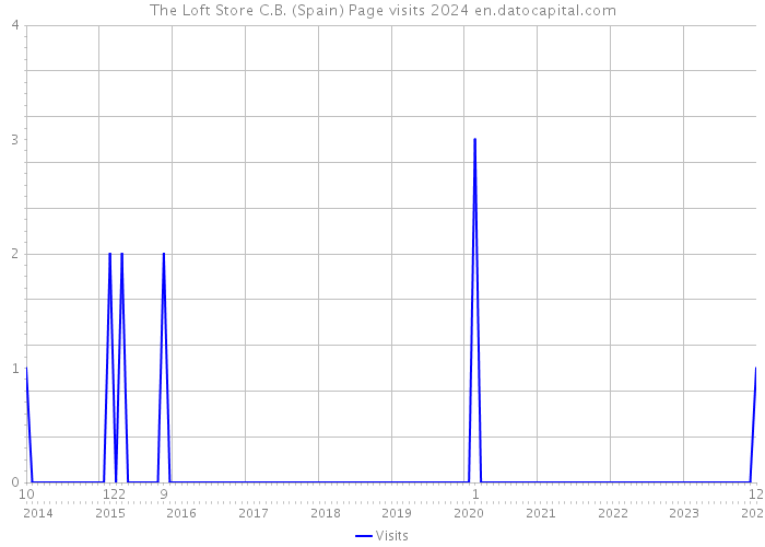 The Loft Store C.B. (Spain) Page visits 2024 
