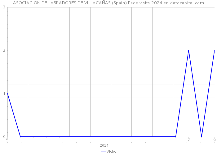 ASOCIACION DE LABRADORES DE VILLACAÑAS (Spain) Page visits 2024 