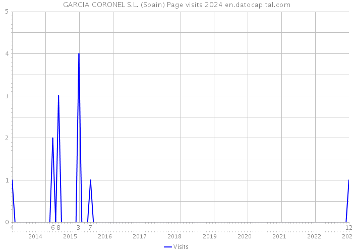 GARCIA CORONEL S.L. (Spain) Page visits 2024 