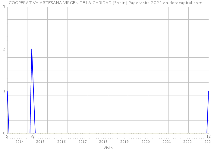 COOPERATIVA ARTESANA VIRGEN DE LA CARIDAD (Spain) Page visits 2024 