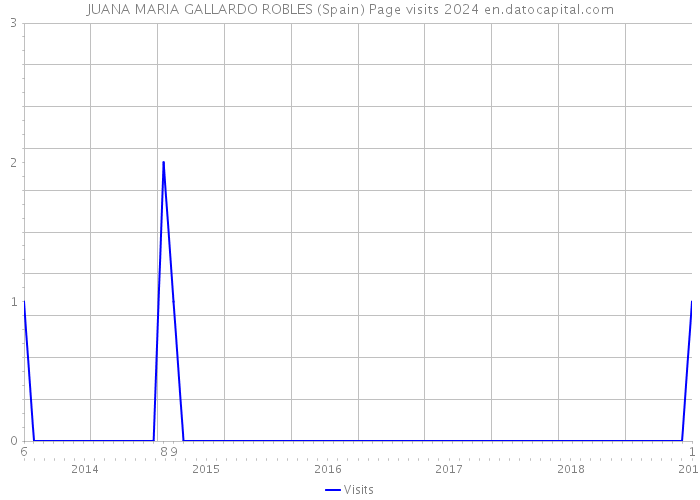 JUANA MARIA GALLARDO ROBLES (Spain) Page visits 2024 