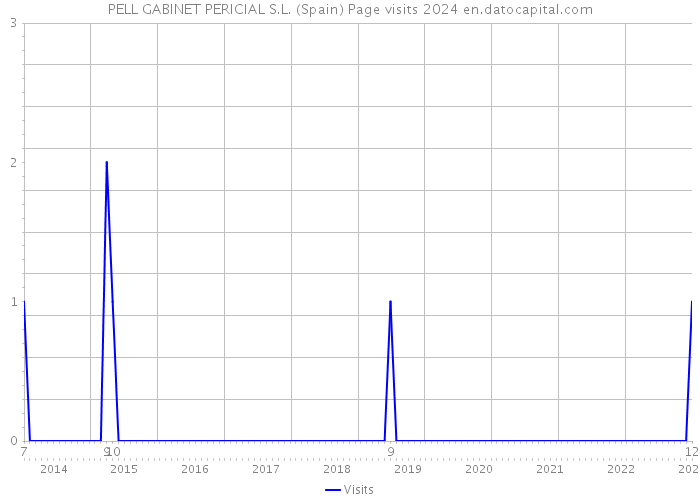 PELL GABINET PERICIAL S.L. (Spain) Page visits 2024 