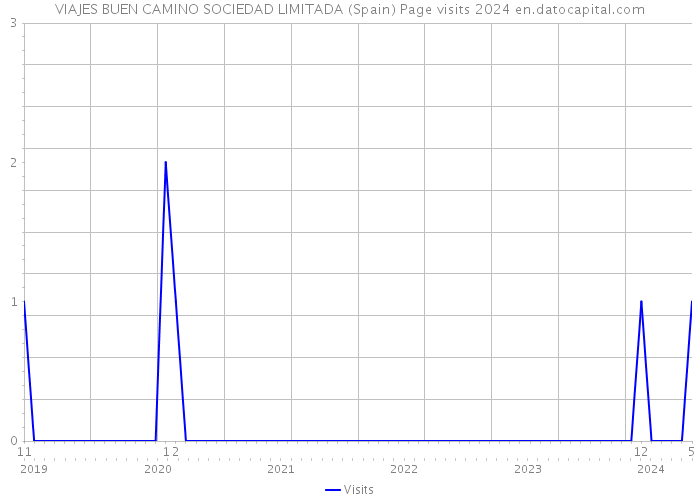VIAJES BUEN CAMINO SOCIEDAD LIMITADA (Spain) Page visits 2024 