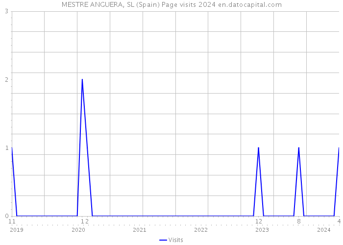 MESTRE ANGUERA, SL (Spain) Page visits 2024 