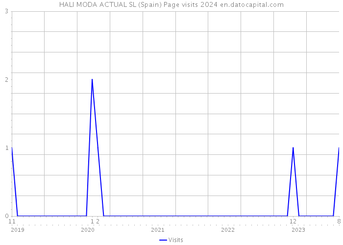 HALI MODA ACTUAL SL (Spain) Page visits 2024 