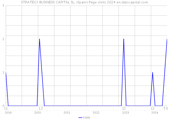 STRATEGY BUSINESS CAPITAL SL. (Spain) Page visits 2024 
