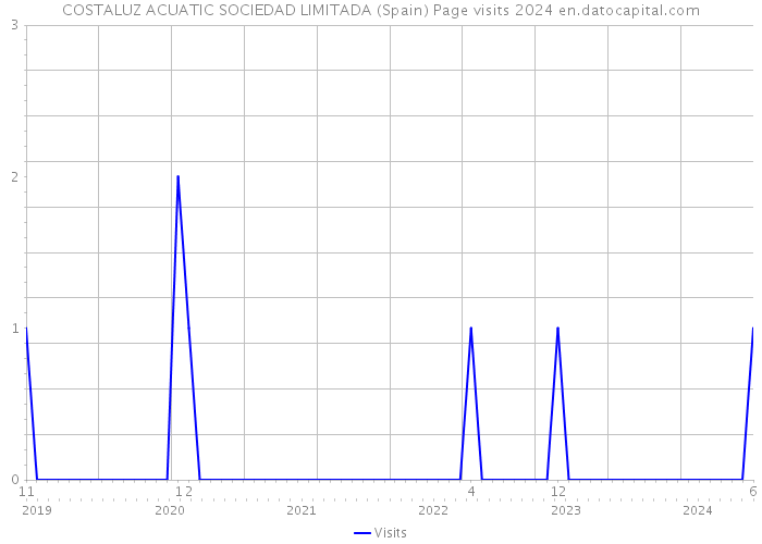 COSTALUZ ACUATIC SOCIEDAD LIMITADA (Spain) Page visits 2024 