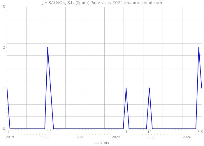 JIA BAI NON, S.L. (Spain) Page visits 2024 