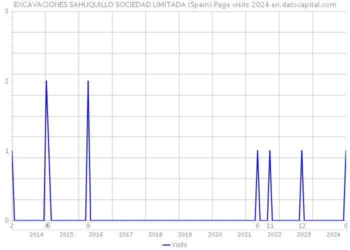 EXCAVACIONES SAHUQUILLO SOCIEDAD LIMITADA (Spain) Page visits 2024 