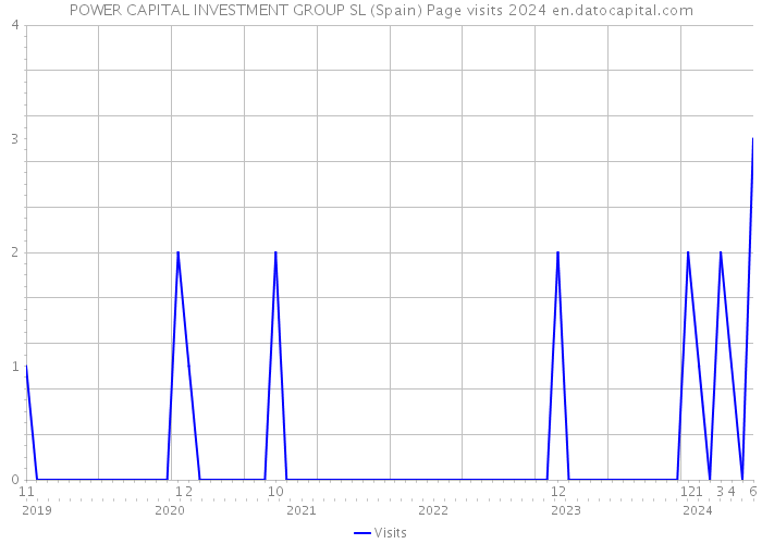 POWER CAPITAL INVESTMENT GROUP SL (Spain) Page visits 2024 