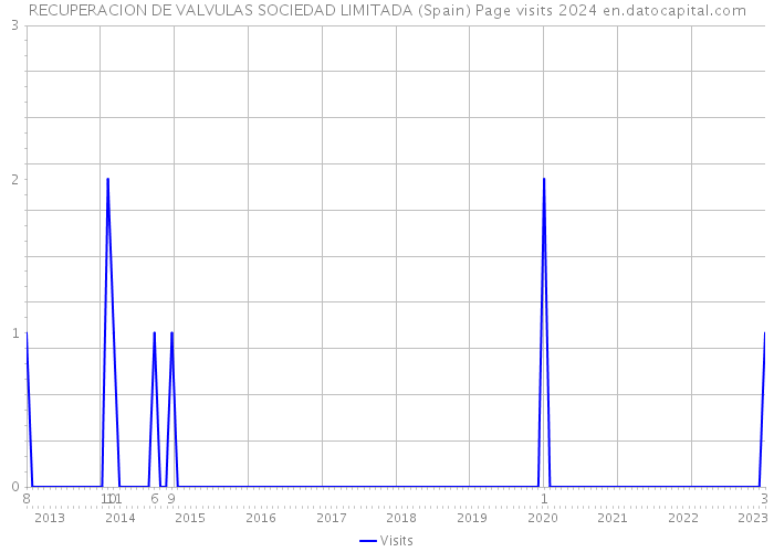 RECUPERACION DE VALVULAS SOCIEDAD LIMITADA (Spain) Page visits 2024 
