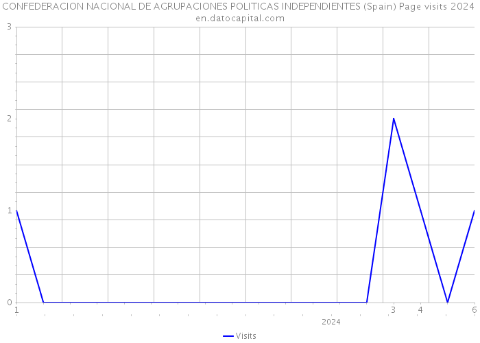 CONFEDERACION NACIONAL DE AGRUPACIONES POLITICAS INDEPENDIENTES (Spain) Page visits 2024 