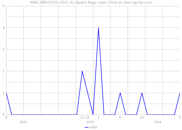 M&G SERVICIOS 2012 SL (Spain) Page visits 2024 