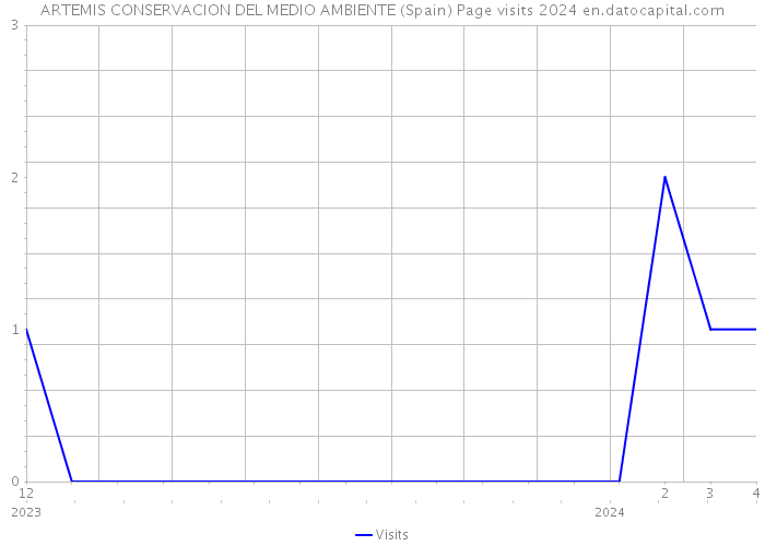 ARTEMIS CONSERVACION DEL MEDIO AMBIENTE (Spain) Page visits 2024 