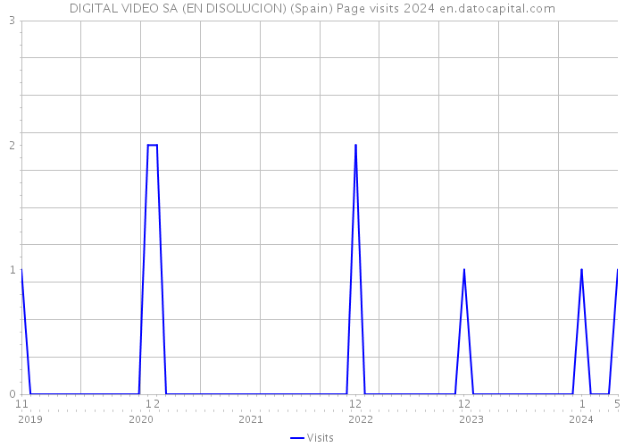 DIGITAL VIDEO SA (EN DISOLUCION) (Spain) Page visits 2024 