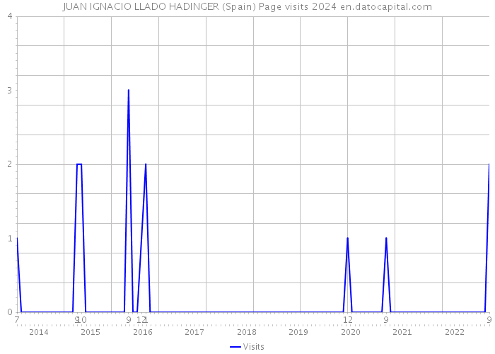 JUAN IGNACIO LLADO HADINGER (Spain) Page visits 2024 
