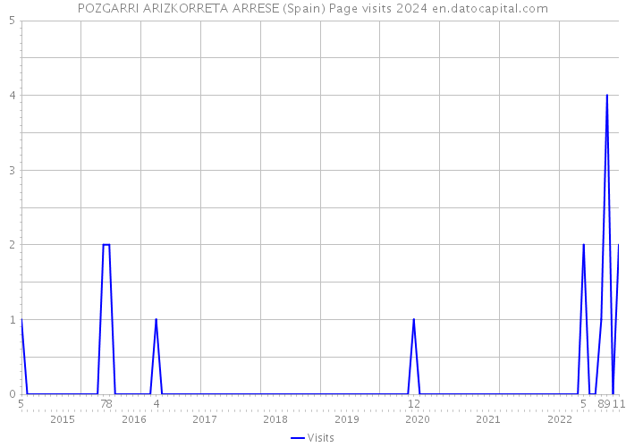 POZGARRI ARIZKORRETA ARRESE (Spain) Page visits 2024 