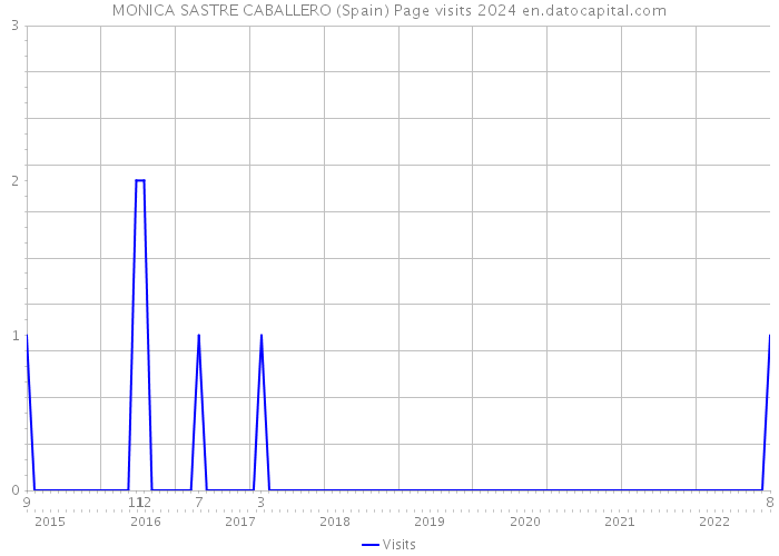 MONICA SASTRE CABALLERO (Spain) Page visits 2024 