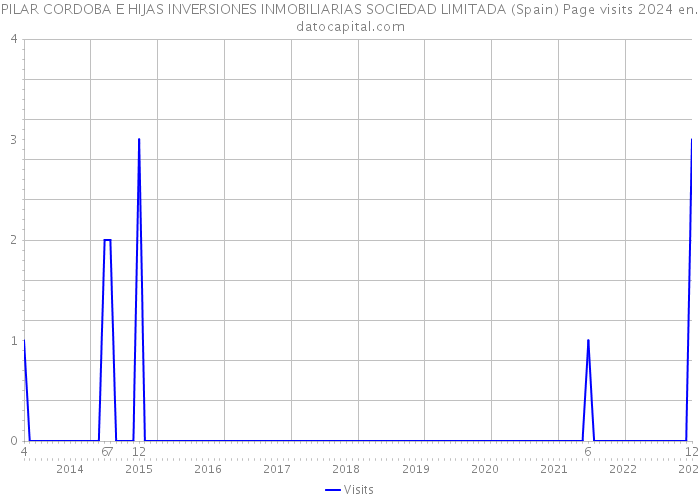 PILAR CORDOBA E HIJAS INVERSIONES INMOBILIARIAS SOCIEDAD LIMITADA (Spain) Page visits 2024 