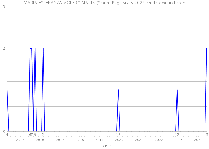 MARIA ESPERANZA MOLERO MARIN (Spain) Page visits 2024 