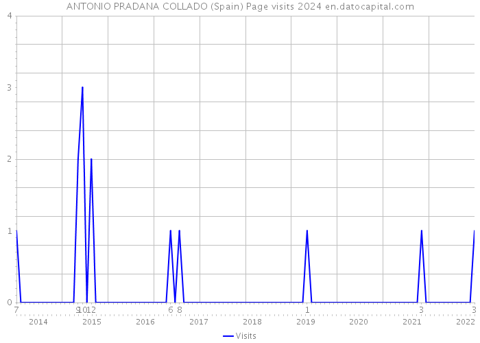 ANTONIO PRADANA COLLADO (Spain) Page visits 2024 