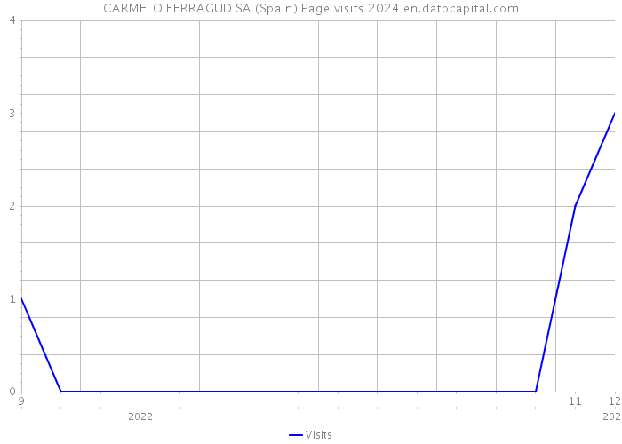 CARMELO FERRAGUD SA (Spain) Page visits 2024 