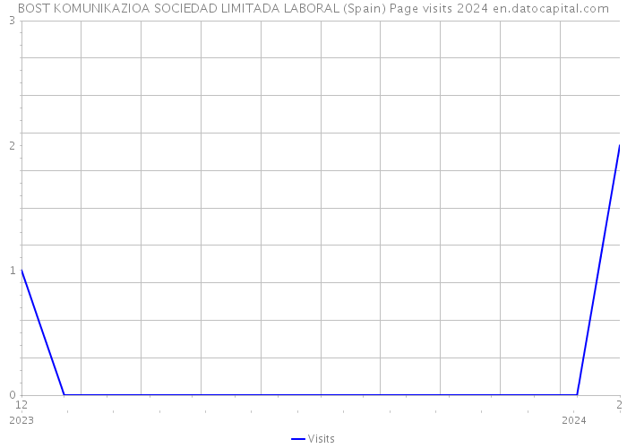 BOST KOMUNIKAZIOA SOCIEDAD LIMITADA LABORAL (Spain) Page visits 2024 