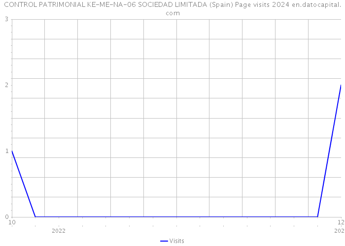 CONTROL PATRIMONIAL KE-ME-NA-06 SOCIEDAD LIMITADA (Spain) Page visits 2024 
