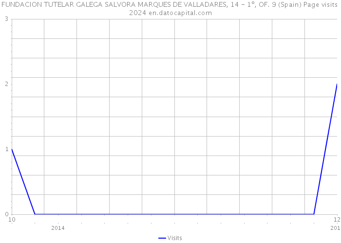 FUNDACION TUTELAR GALEGA SALVORA MARQUES DE VALLADARES, 14 - 1º, OF. 9 (Spain) Page visits 2024 