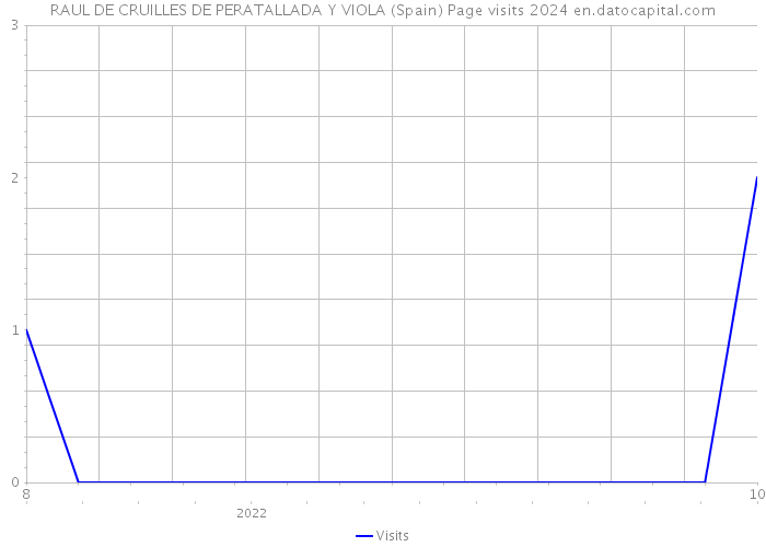 RAUL DE CRUILLES DE PERATALLADA Y VIOLA (Spain) Page visits 2024 