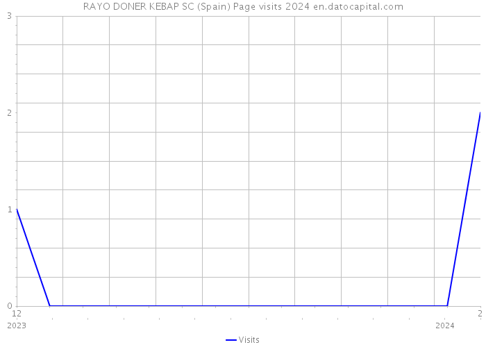 RAYO DONER KEBAP SC (Spain) Page visits 2024 