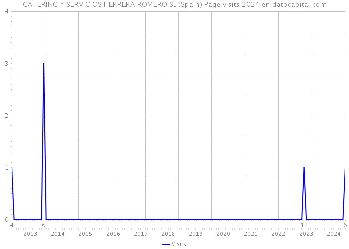 CATERING Y SERVICIOS HERRERA ROMERO SL (Spain) Page visits 2024 