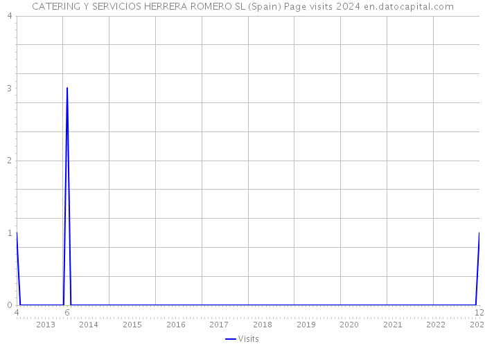 CATERING Y SERVICIOS HERRERA ROMERO SL (Spain) Page visits 2024 
