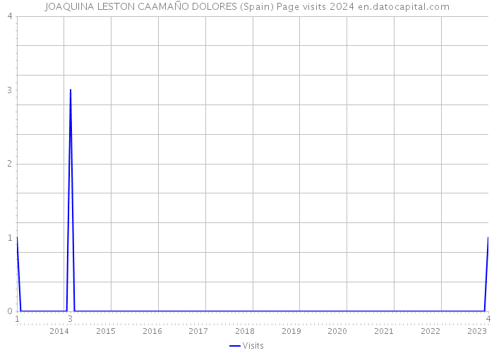 JOAQUINA LESTON CAAMAÑO DOLORES (Spain) Page visits 2024 