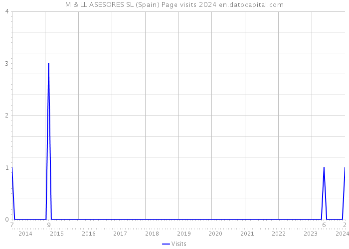 M & LL ASESORES SL (Spain) Page visits 2024 