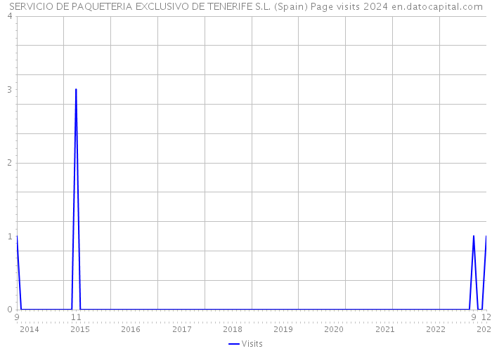 SERVICIO DE PAQUETERIA EXCLUSIVO DE TENERIFE S.L. (Spain) Page visits 2024 