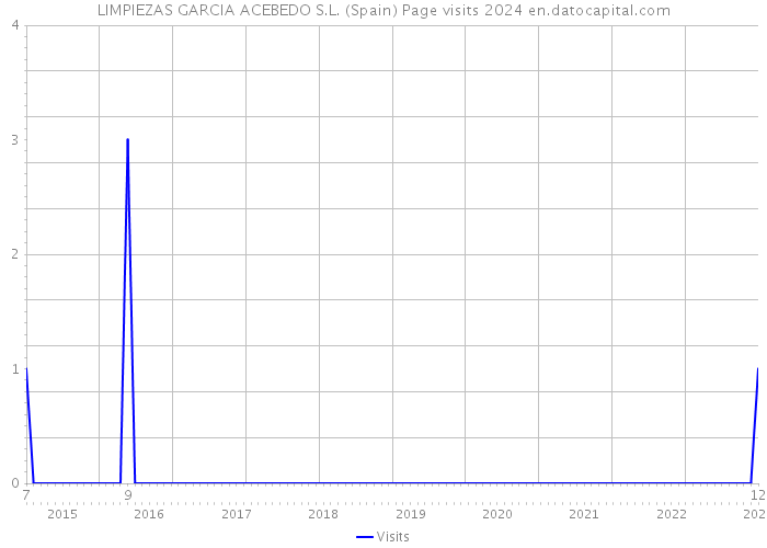 LIMPIEZAS GARCIA ACEBEDO S.L. (Spain) Page visits 2024 