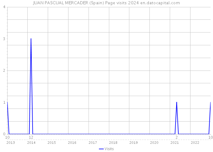JUAN PASCUAL MERCADER (Spain) Page visits 2024 