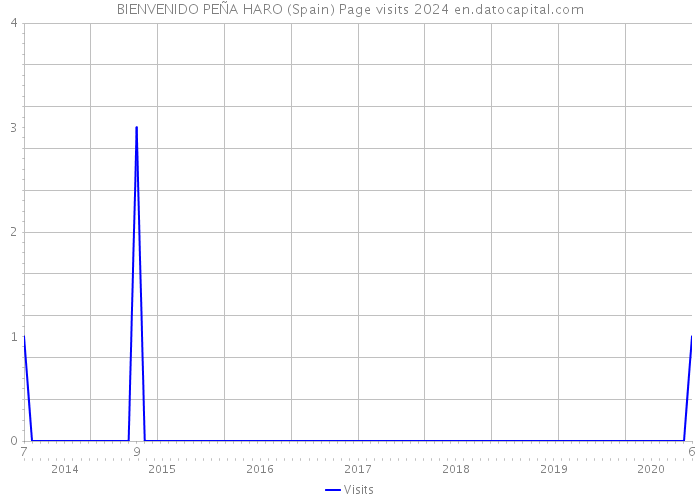 BIENVENIDO PEÑA HARO (Spain) Page visits 2024 