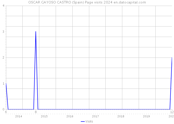 OSCAR GAYOSO CASTRO (Spain) Page visits 2024 